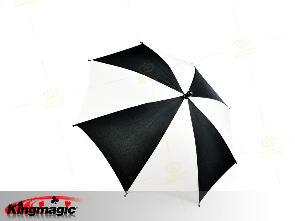 Čierne biely dáždnik výroby (stredný)