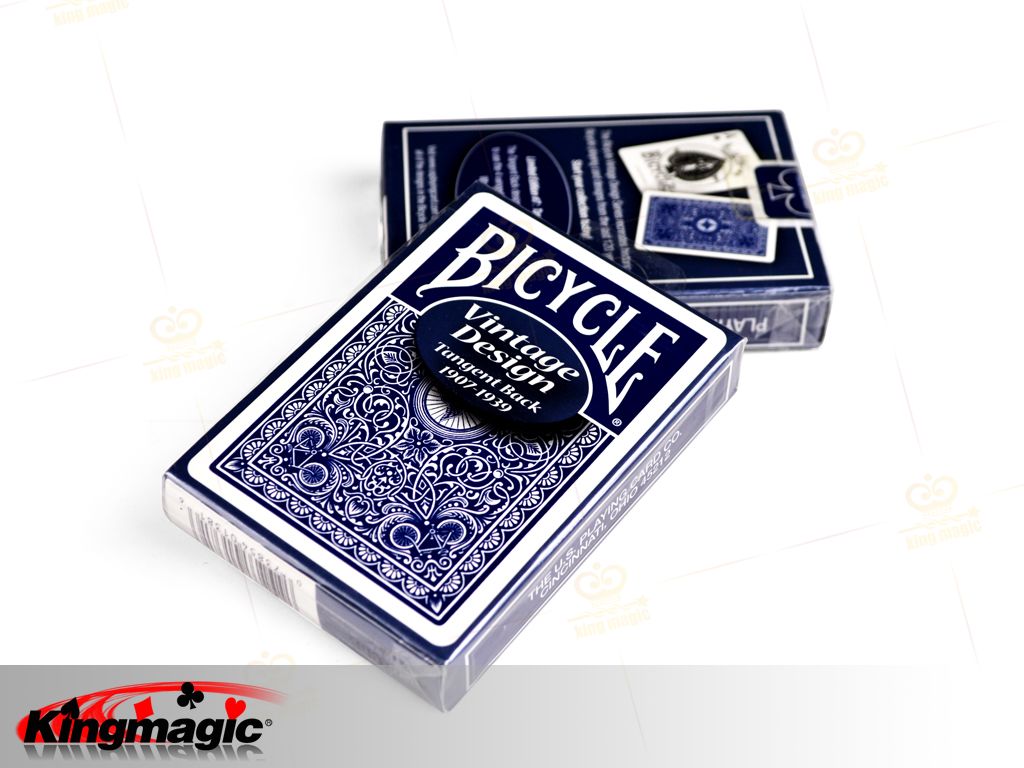 Bicycle Vintage Tangent Back Playing Cards (Blue)