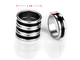 PK Ring doppia linea nera 18mm (piccolo)