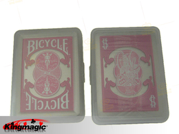 Bicycle-Clear Plastic Poker (Pink)