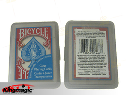 Bicycle clear playing card (Blue)