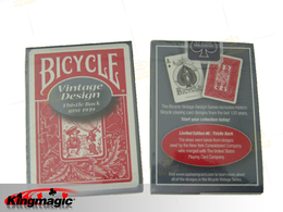 Bicicletta d'epoca Thistle posteriore carte da gioco (rosso)