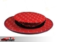 Folding Top Hat - red with silver