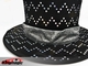 Folding Top Hat - black with silver