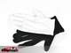 Čierne a biele rukavice Streamer