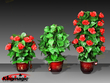 Florescendo roseira - controle remoto - 30 flores