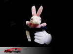خرگوش در دست نشانده کلاه / کیفیت فوق العاده دستکش