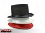 Jazzowy kapelusz magia dachówka kapelusz czerwony